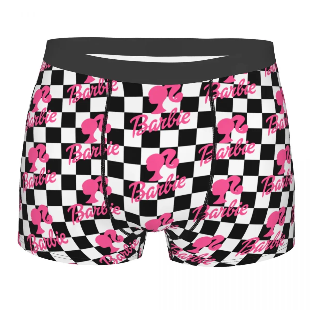 Custom Barbie Logo Boxer Shorts For Men 3D Printed Cute Underwear Panties Briefs Breathable Underpants