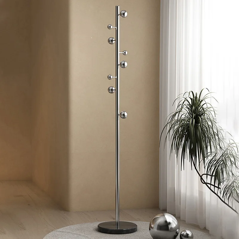 Vertical Floor Coat Hanger Stainless Steel Design Luxury Entrance Home Living Room Coat Stand Modern Bedroom Hangers Simplicity