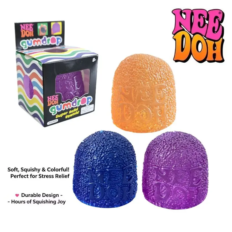 

Hot S chylling Nee doh Gumdrop Soft Sensory Fidget Toy Collectible Stress Balls Assorted Colors 1 Pack Squeeze Toy Blind Box