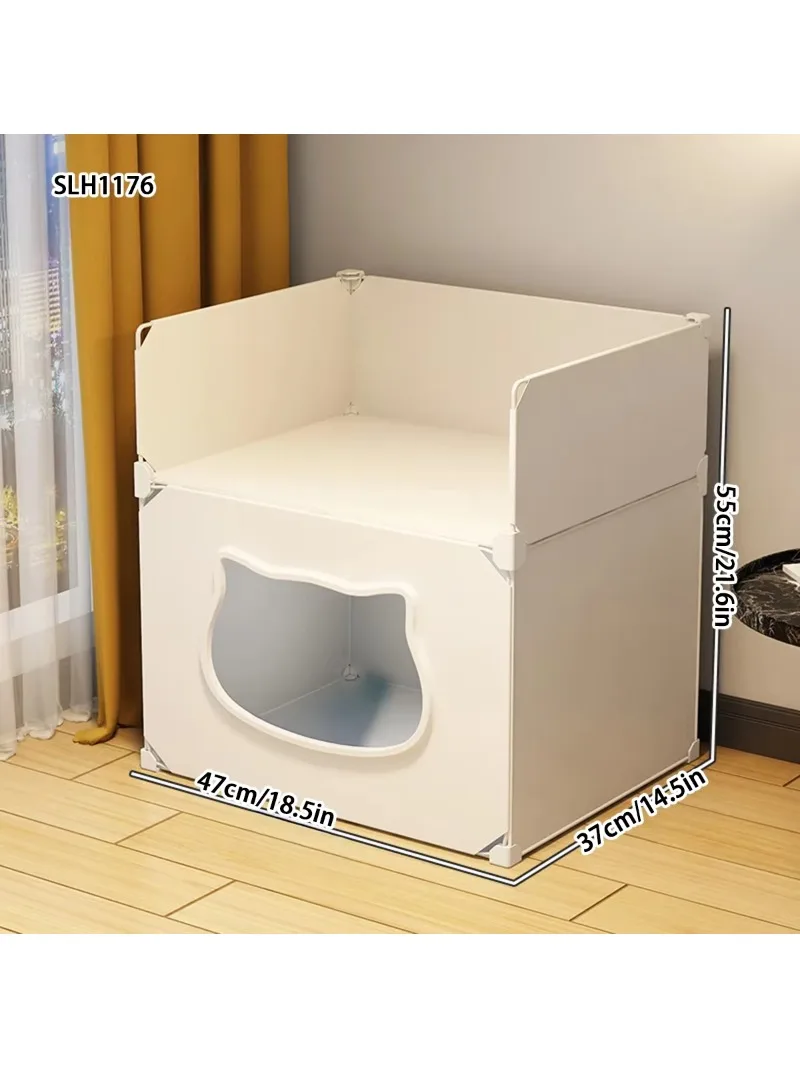 Soft Cozy Portable Cat Bed Multi-Season Semi-Enclosed Washable Pet Napping Villa Small Cozy Cat House