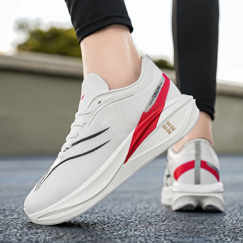 

Men's Shoes Breathable All-match Mesh Shoes Sports Carbon plateShoes Men's All-match Wear-resistant Running Shoes for Men