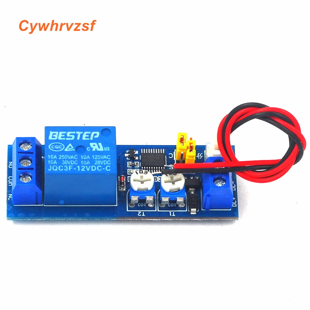 DC 5V 12V 24V Infinite Cycle Delay Timing Time Relay Timer Control ON-OFF Loop Switch Module Double Adjustable 0-100 Mminutes