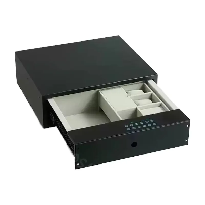 Small all-steel anti-theft safe, jewelry storage box, smart fingerprint lock, suitable for hotel luxury residences