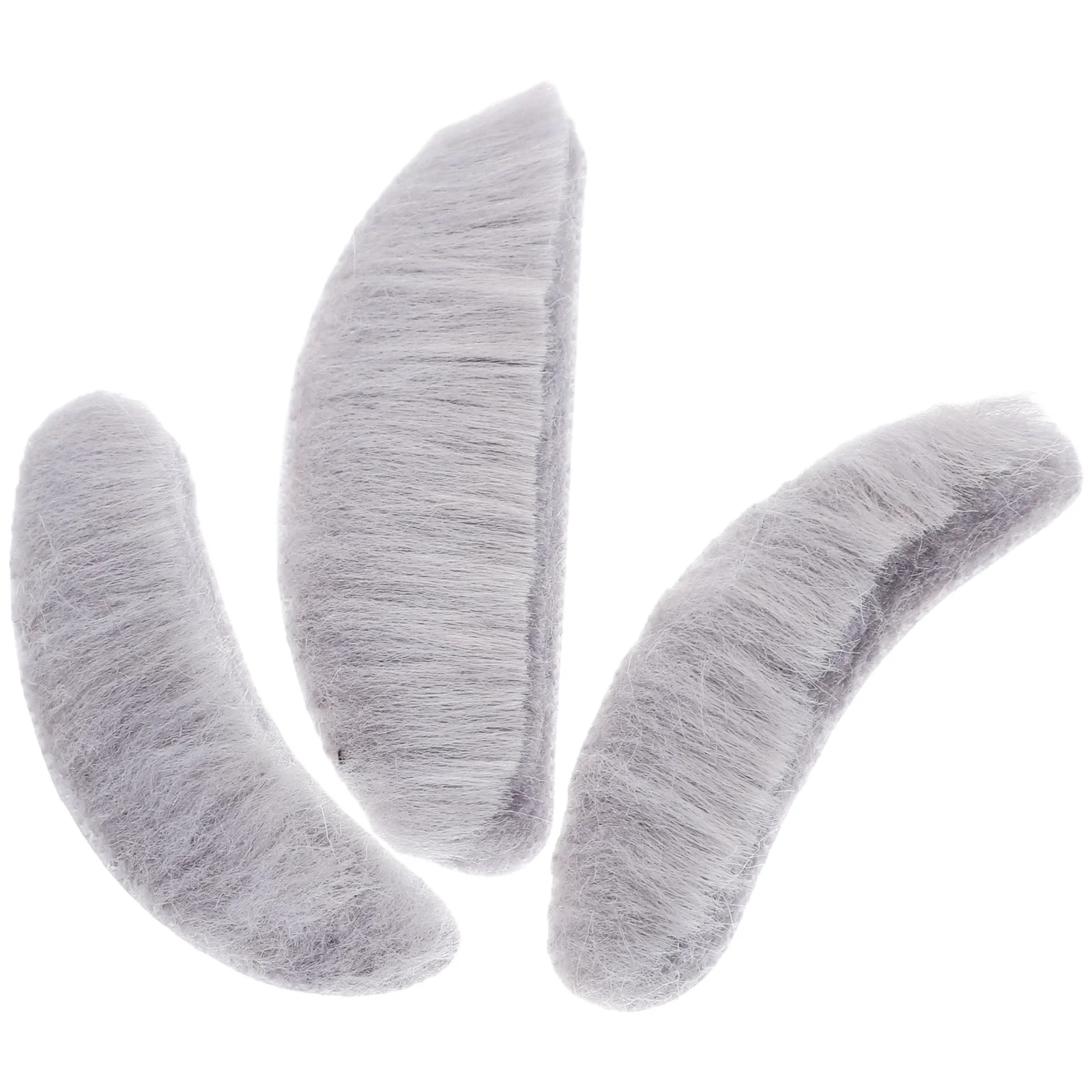 Fake Beard Props Grey Mustache Costume Accessory Halloween Party Supplies Carnival Cosplay Dense Beards Soft Safe Skin Friendly