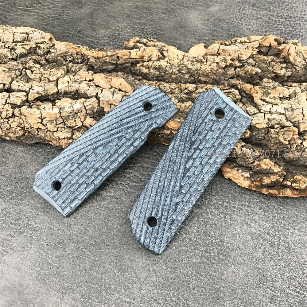 1 par azul 1911 G10 Material de parche de agarre antideslizante DIY parche de agarre Material de mango de cuchillo CNC