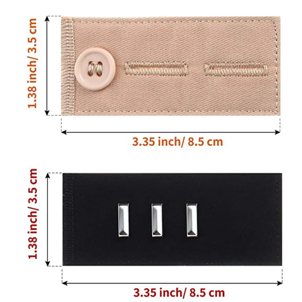 5pcs Waistband Extenders Button Extender Waist Expanders Set Pants Hook Extender for Men Women Jeans Pants Trousers