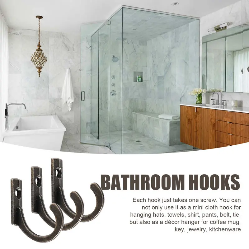 ABWR-58 buah kait tempel dinding, kait mantel kecil, gantungan tunggal untuk cangkir kopi gantung, handuk dapur