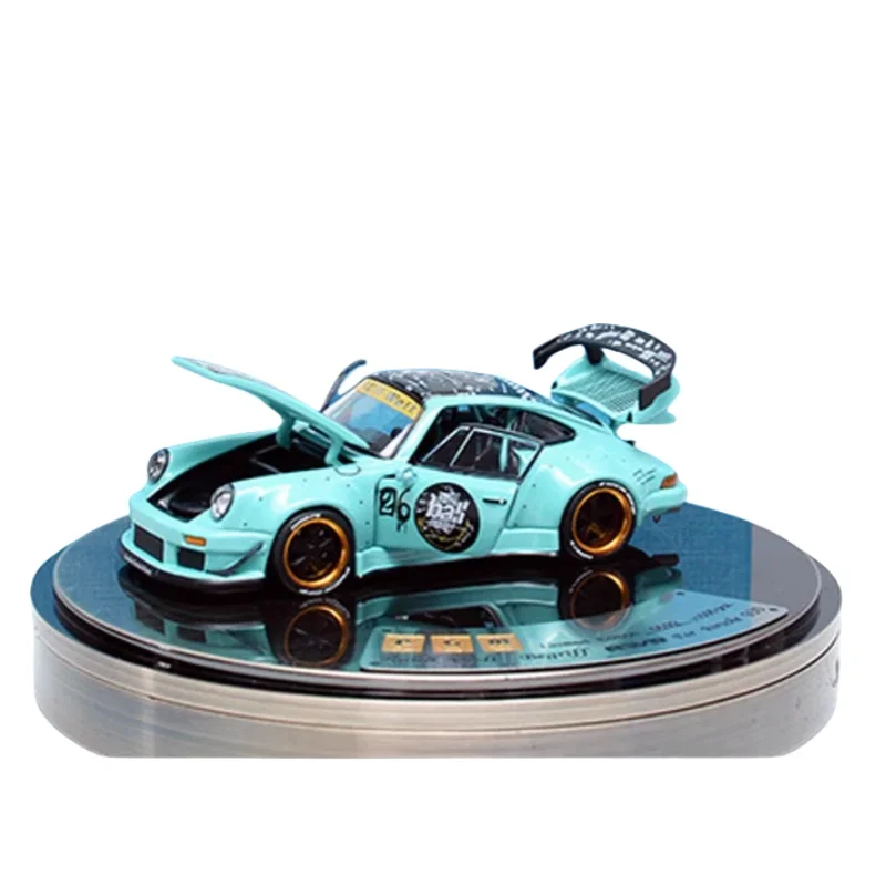 1:64 wide-body modified RWB 930 alloy simulation car model, children's collection of decorative toys, holiday gifts for children