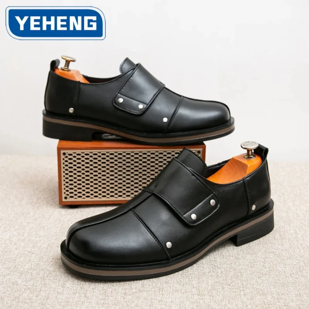 

High Quality Leather Shoes For Men Casual Fashion British Comfortable Moccasin Flat Commuting Outdoor Driving Work Shoes Men