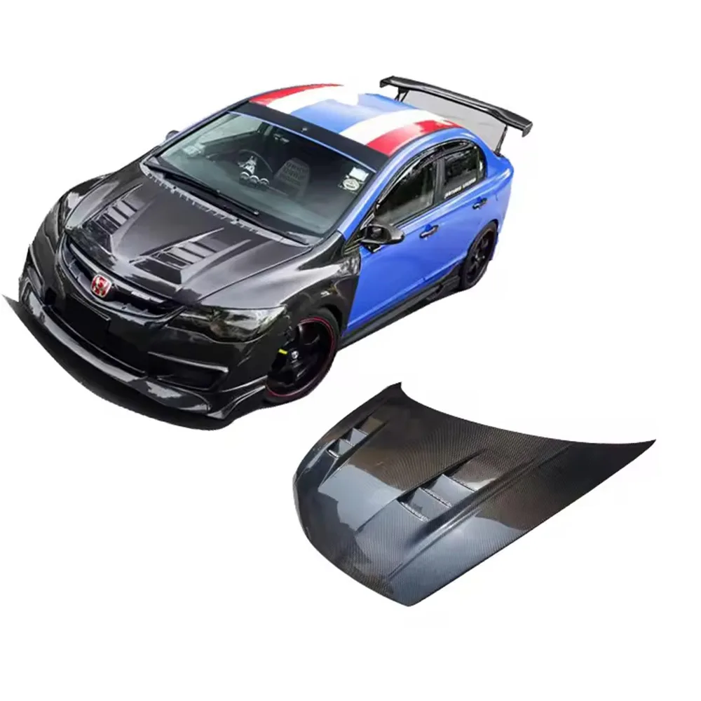 

Custom Carbon Fiber Car Hood Bonnet Vent For Honda Civic Hatchback Fc1 Typer R 10th,After actual vehicle installation and test