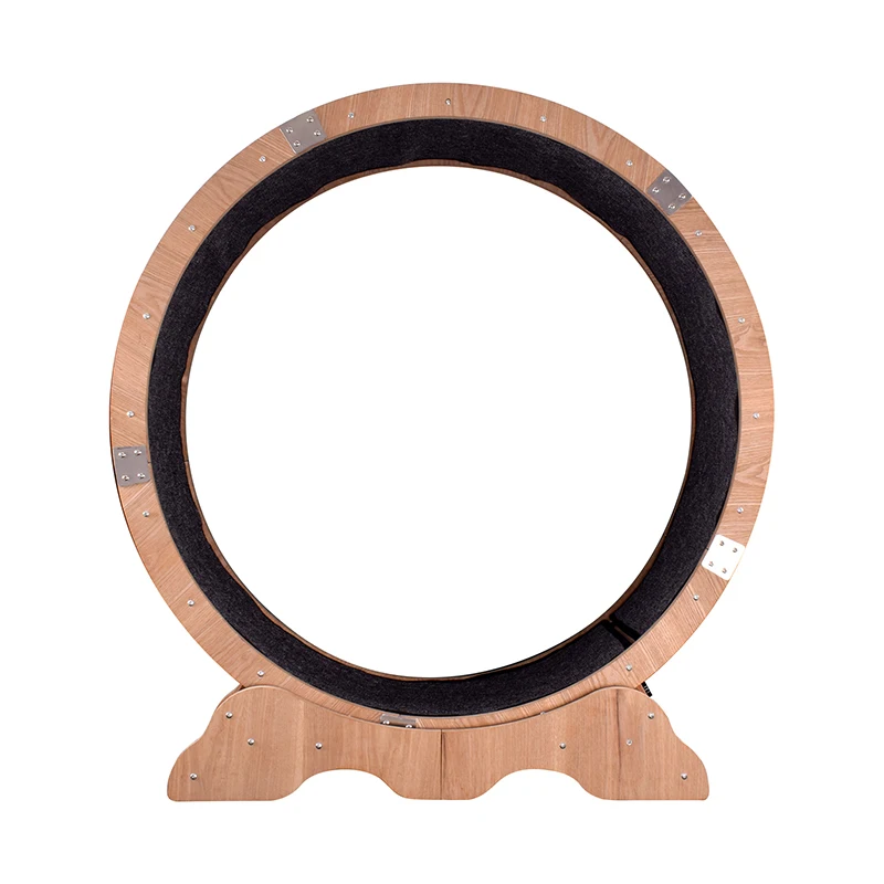 Natural Wood Cat Running Wheel, Cat Training Wheel, Indoor Training Wheel, Treadmill with Carpet, Runway