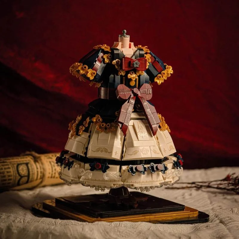 

Lolita Classic Dress Model Building Blocks Toys Aesthetic Decoration Hobbies Birthday Gifts Room Desktop Decoration