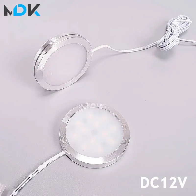 

DC12V 3W 5W LED DownLight Under Cabinet Wardrobe Showcase Lamp with Wire 3M back glue or screw installation Kitchen Light