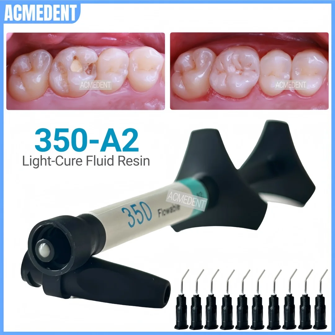 Dental Z350 A2 Light Cure Fluid Composite Resin Delivery Tips Flow Conveyor Flowable Disposable Syringe Tip Restoration Material