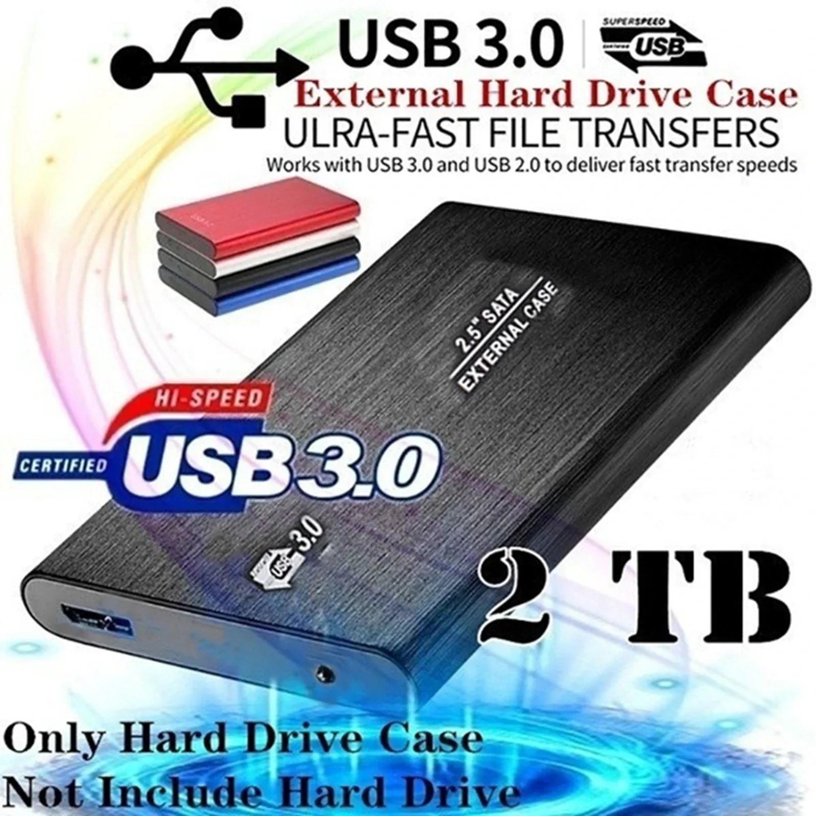 USB 3.1 8TB SSD External Hard Drive Hard Disk for Desktop Mobile Laptop Computer 3600rpm Speed Type-C Storage Memory Stick