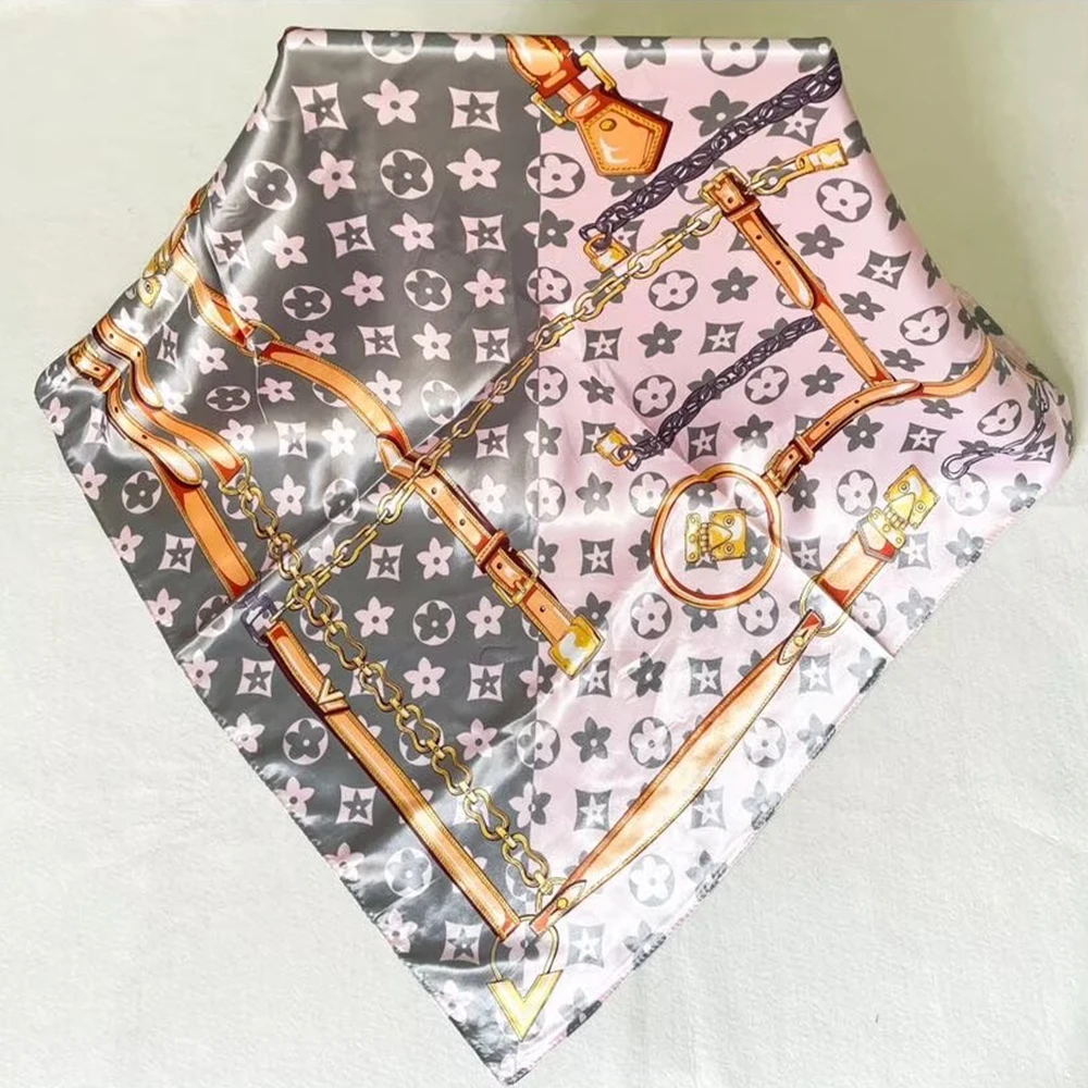 새로운 핫세일 패션 90X90cm 프린트 스퀘어 스카프 - Ascot Neck Scarf 리뷰 및 가격