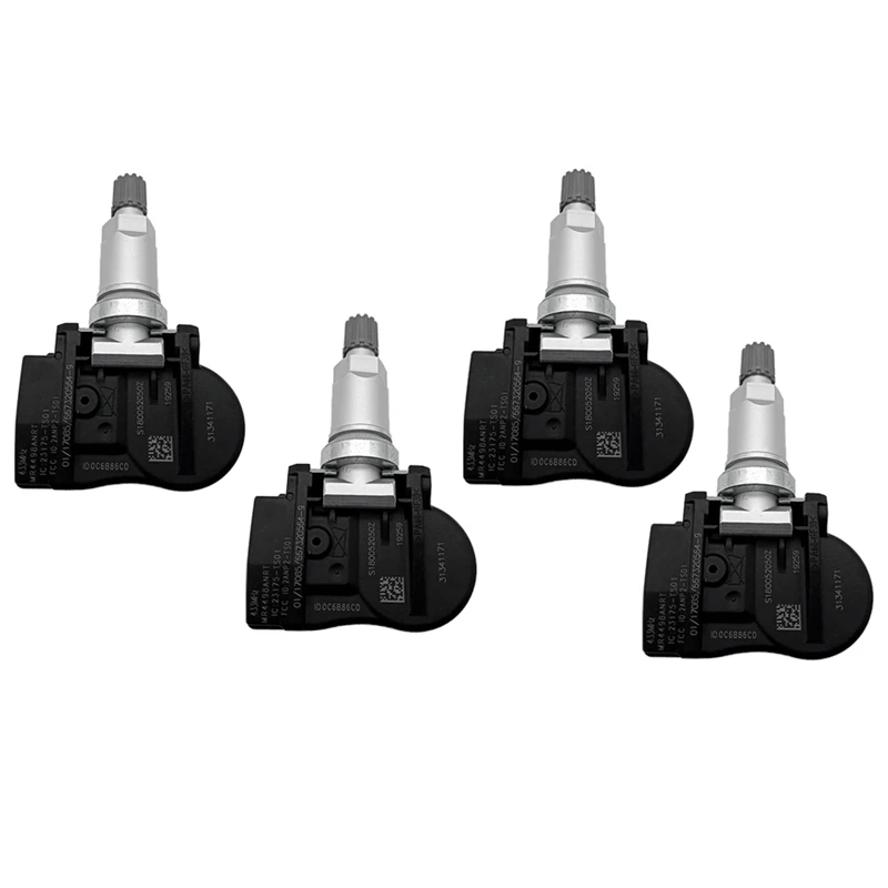 4 Pieces Tire Pressure Sensor TPMS 31341171 31341893 For Volvo C30 C70 S40 S60 S70 S80 V40 V50  V70 XC60 XC70 XC90