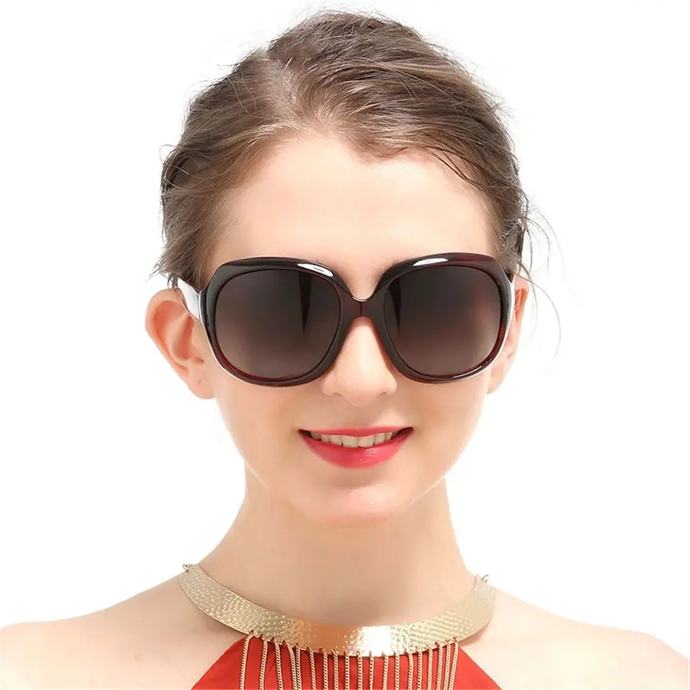 Gafas de sol de moda para mujer, montura elíptica cuadrada, gafas de sol de gran tamaño, gafas de sol UV 400 para conductor, gafas de sol para mujeres y hombres