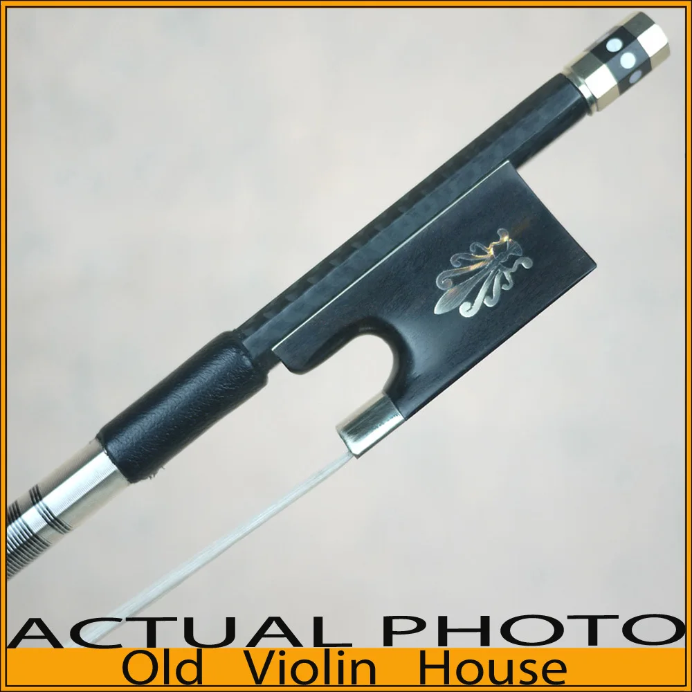 

Silver Braided Carbon Fibre Violin Bow with Phoenix Ebony Frog (4/4) , Good balance of strength and flexibility.