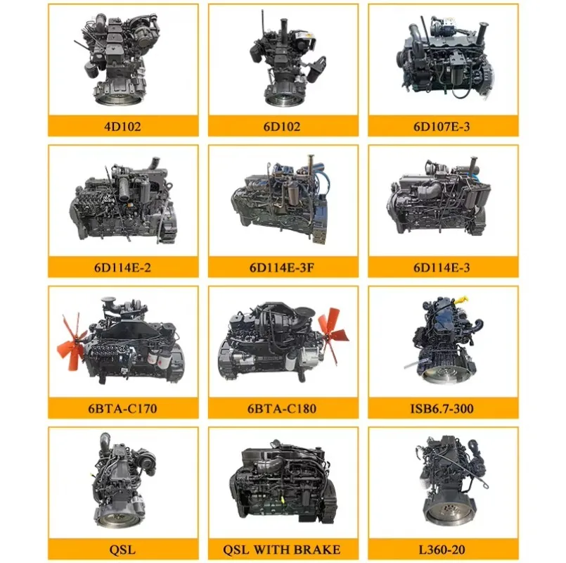 High Quality Original Engine 6D102 for Industrial Machinery Engine Assembly With Best Price on Sale