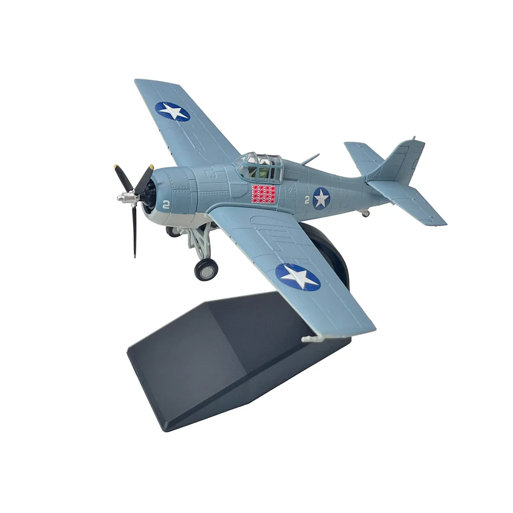 1/72 skala US Grumman F4F Wildcat Fighter Diecast pesawat logam Model pesawat terbang koleksi anak-anak hadiah ornamen mainan