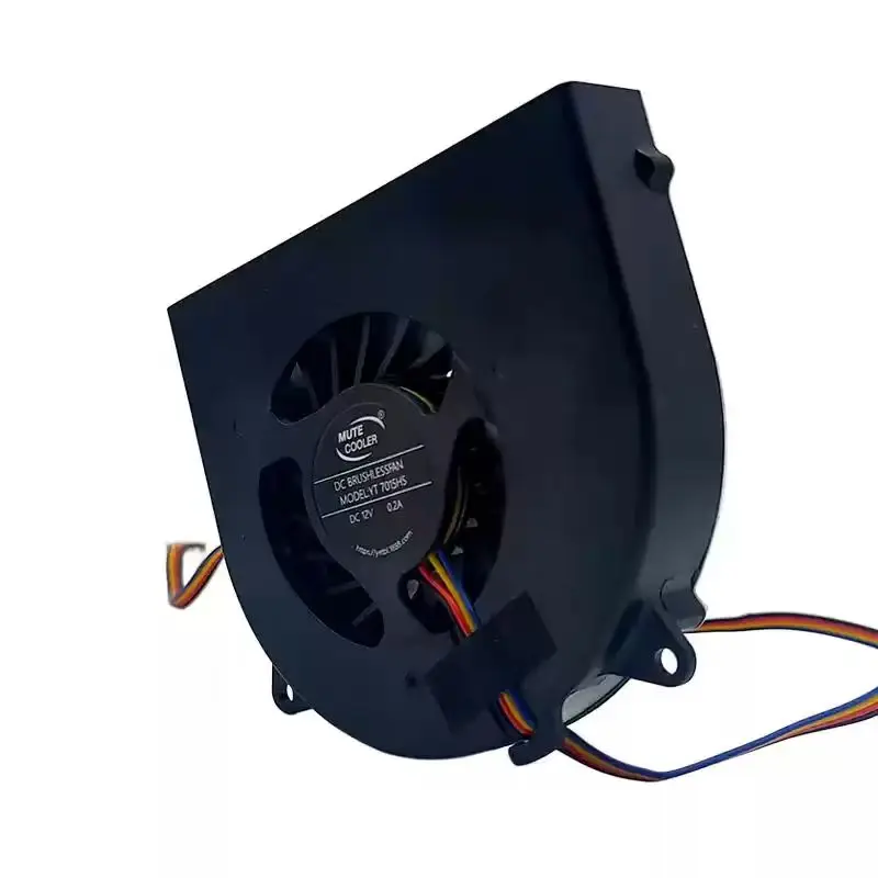Original For YT7015HS 12V 0.2A 7015 70mm 4Pin PWM Mute Cooler Quiet All-in-One PC Inverter Turbo Centrifugal Blower Cooling Fan