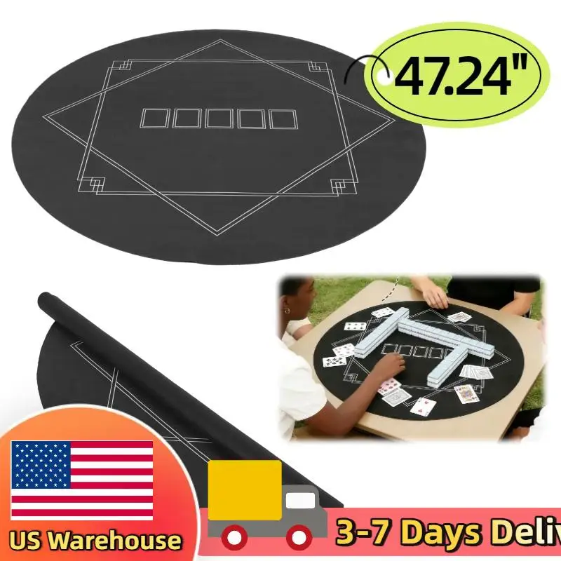 

Покерный коврик 47,24 дюйма, портативный, противоскользящий, резиновый, для покерного стола, аксессуар для настольных игр