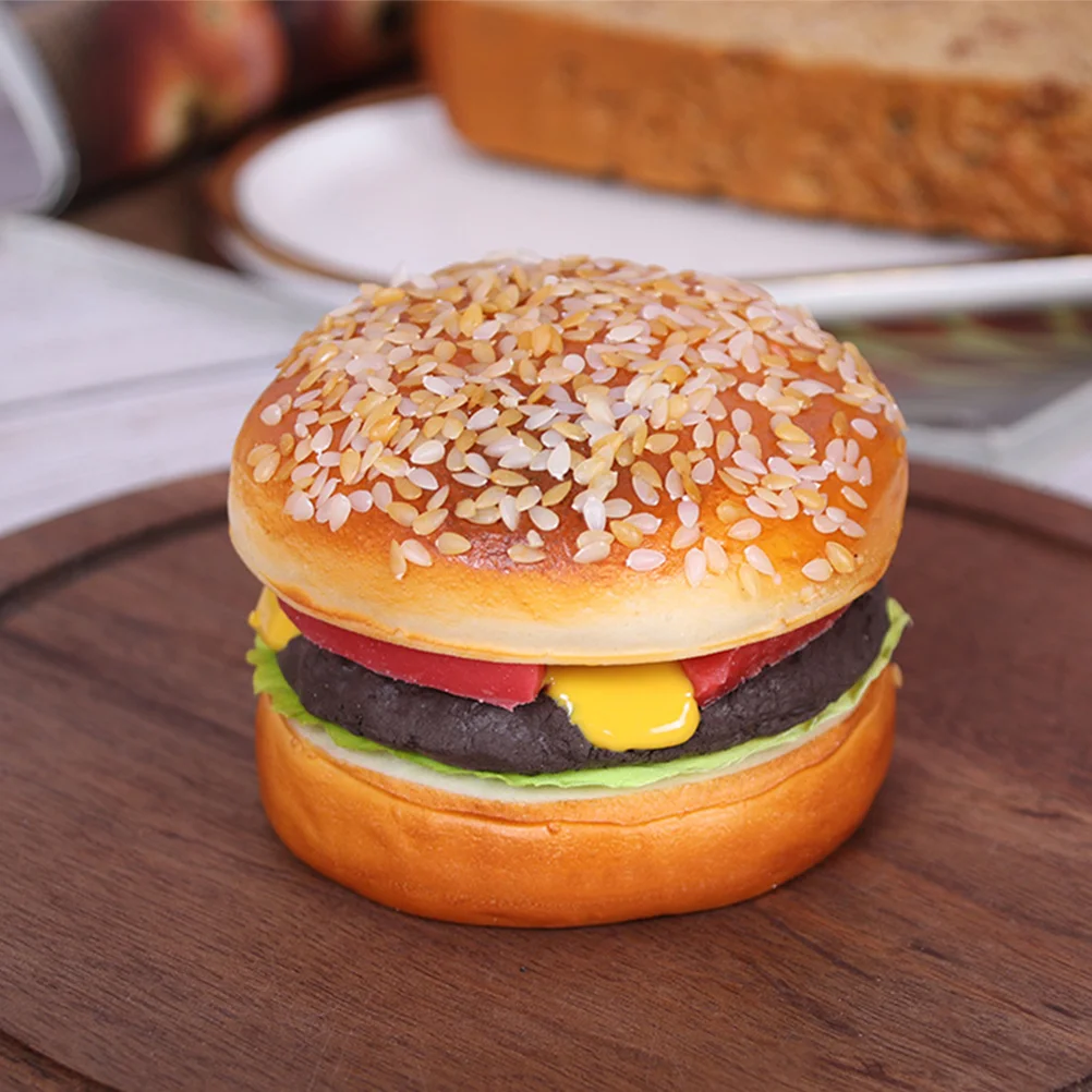 Simulated Hamburger Model Simulation Bread Decor Fake Photography Props Decorate Models Pu Child