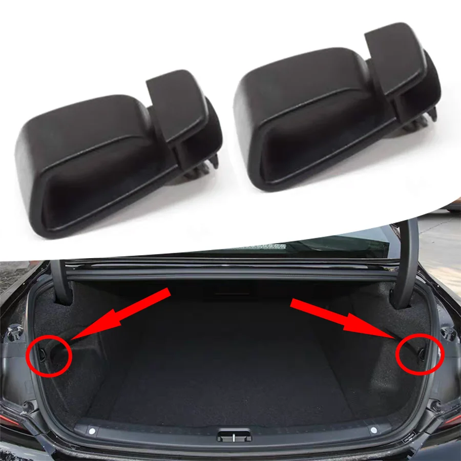 Wooeight 2Pcs 39835508 Trunk Hook Luggage Hook Parcel Shelf Fixing Parcelshelf Plastic Clip Bracket Holder Fit For Volvo S60 S90