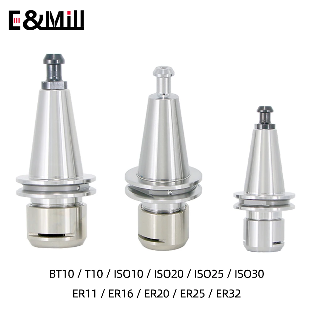 ISO10 BT10 T10 ISO20 ISO25 ISO30 ER11 ER16 ER20 ER25 ER32 A M MS Nuts High Speed Engraving Tool Shank Lathe Spindle Tool Holder