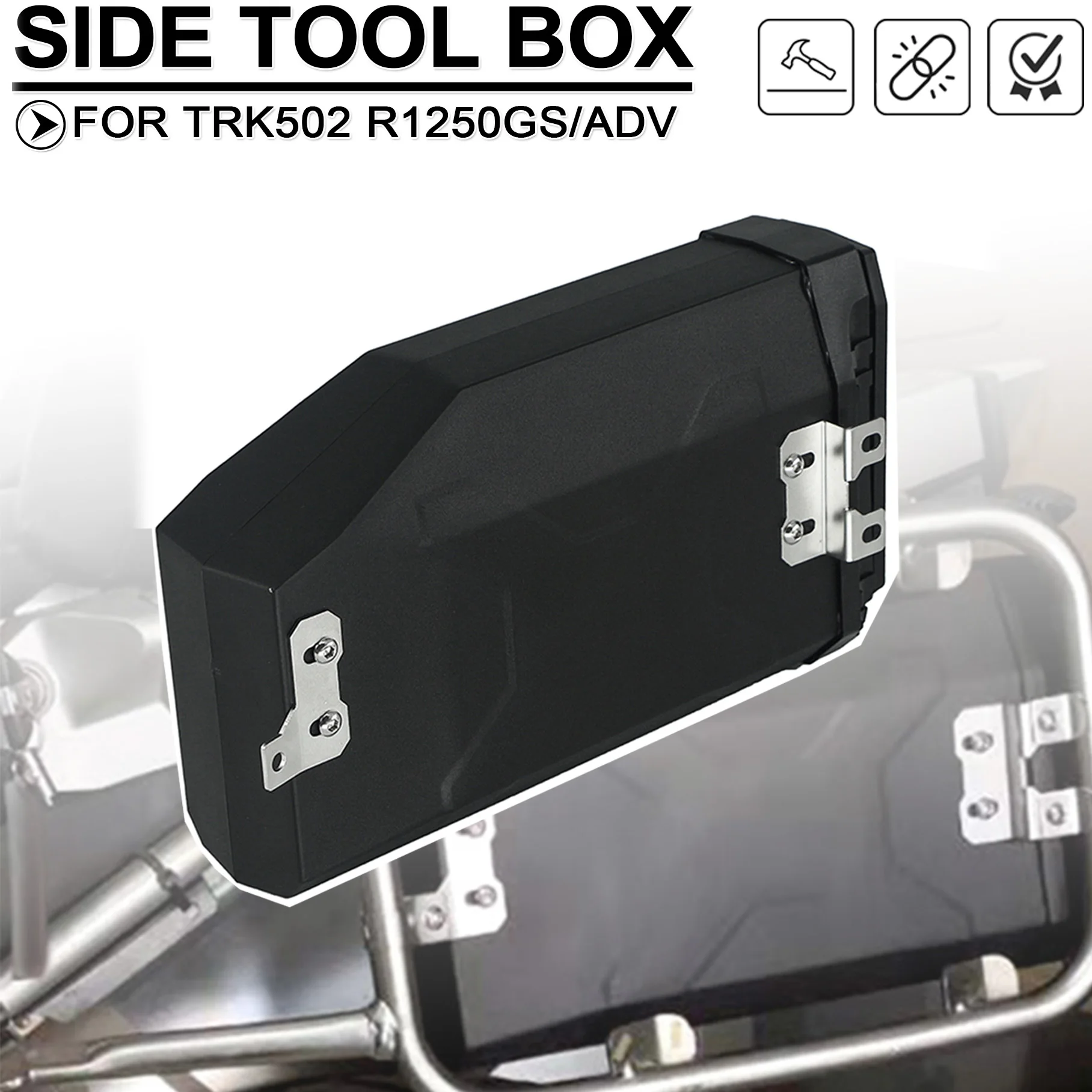 Motorcycle Left Side Tool Box Plastic 5 Liter Storage Case Inner Bag Toolbox Fit Benelli TRK502 TRK 502 X 2016-2022 BMW R1250GS