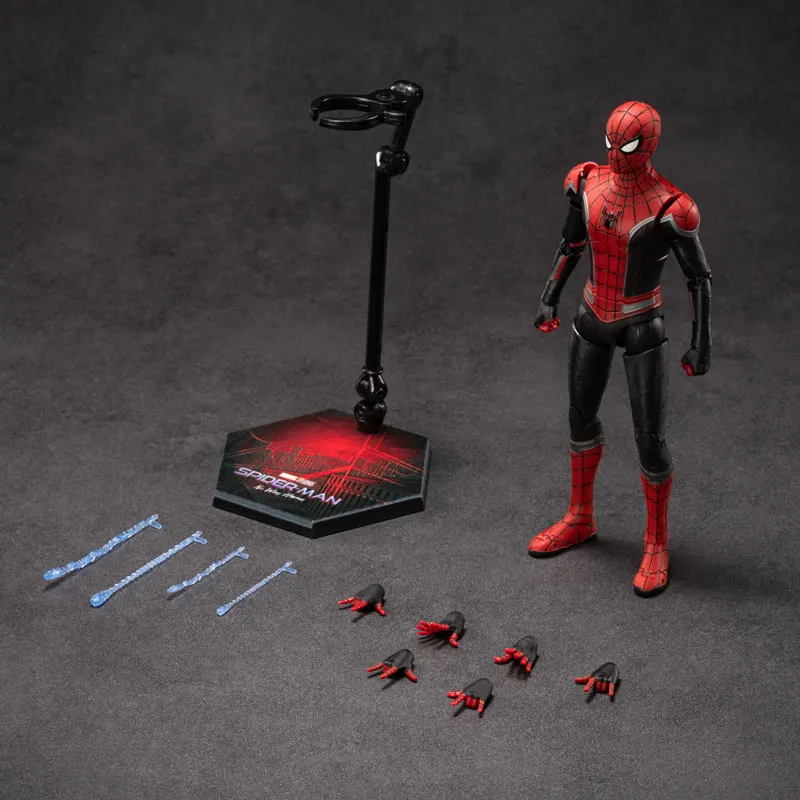 

Spider Man 3 No Way Home Figure Iron Spider Black Spider Pvc Action Figure 7 Inch 1:10 Decorative Collectibles Toy Gift For Kids