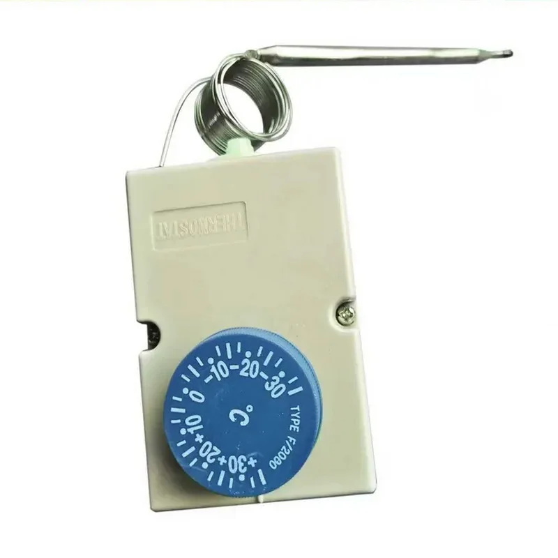 Wasserdichter Thermostat für Kühlschrank/Gefrierschrank F2000 mit Gehäuse, einstellbarer Temperaturbereich: -35 °C bis +35 °C