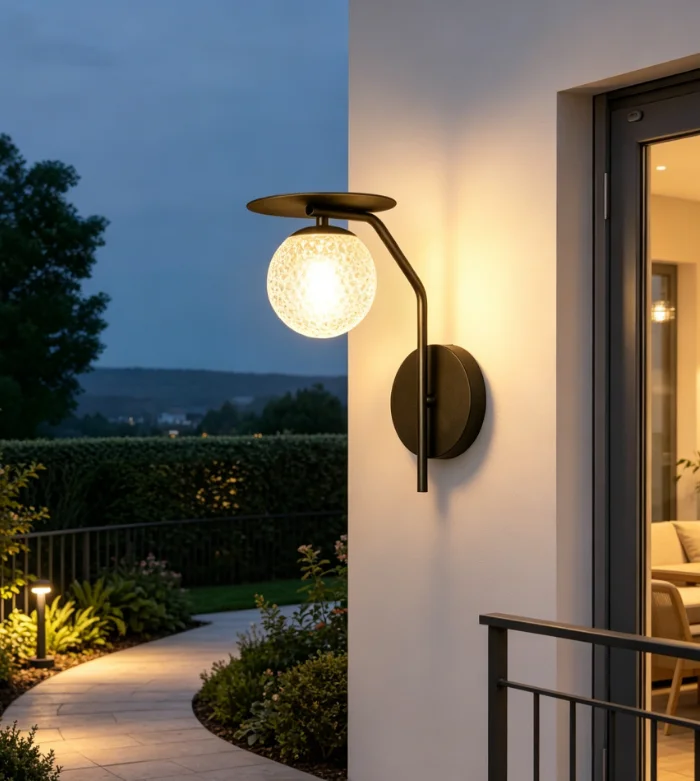Waterproof, minimalist, modern LED outdoor wall light, suitable for corridors, courtyards, and terraces