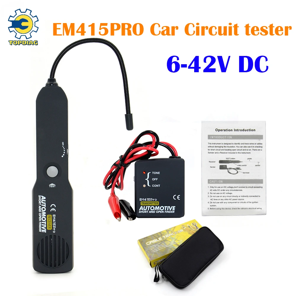 

EM415PRO Car Automotive Short Open Finder EM415 PRO 6-42V DC Car Short Circuit Detector Car Repair Tool Track Cables Wires