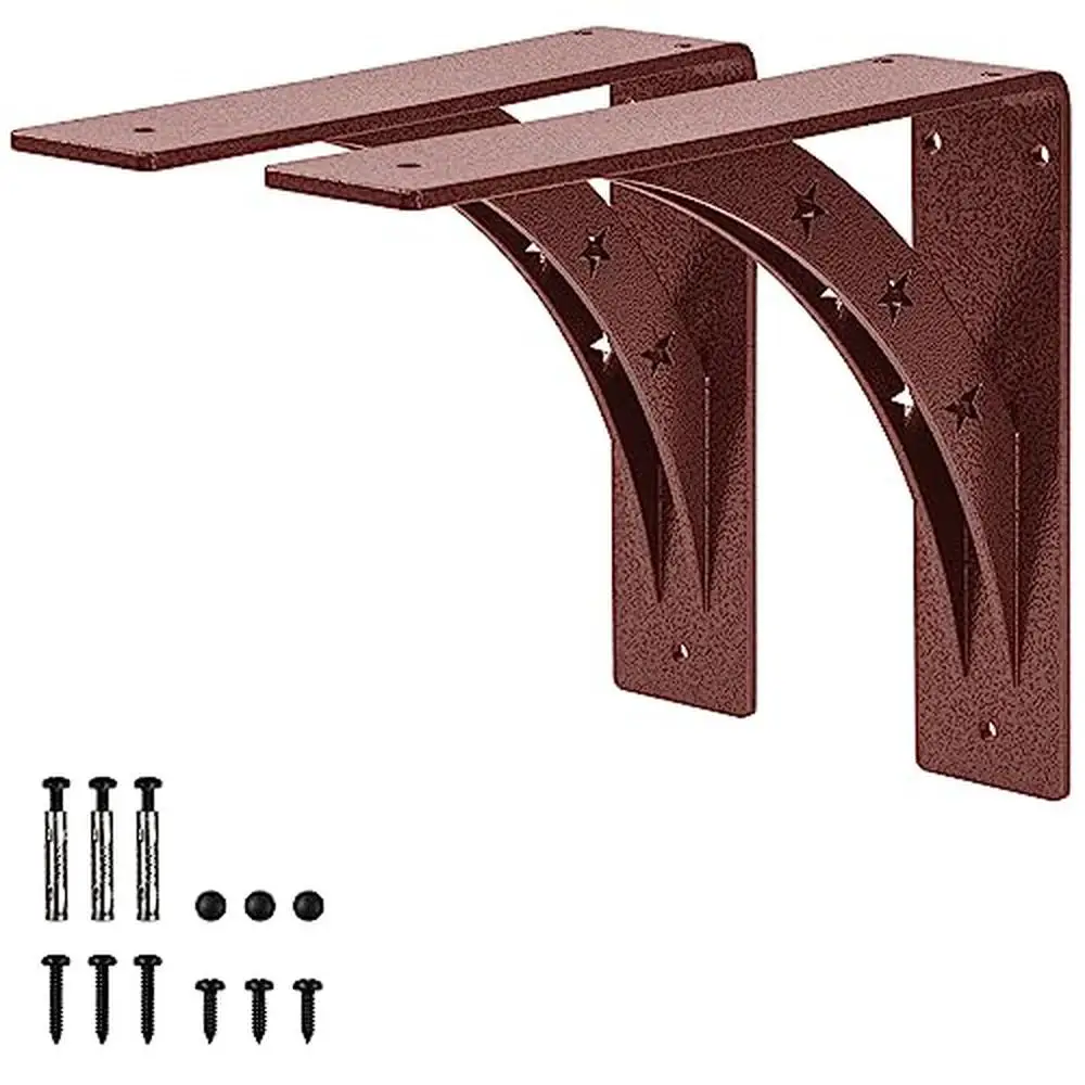 Heavy Duty 12x10 Metal Shelf Brackets 900 LBS Load Rust Free Set of 2 Fireplace Mantel Corners Shelf Bracketantium Wall Mount