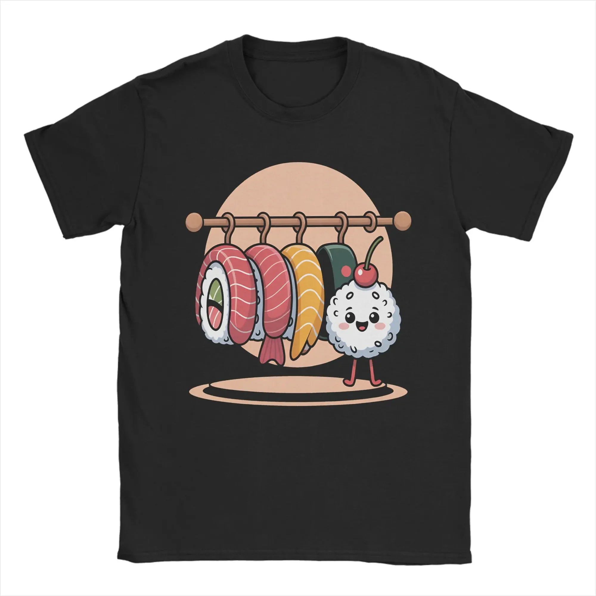 Damen Sushi Kleiderschrank T-Shirt Kleidung Casual Kurzarm Rundhals T-Shirt Damen Kleidung Mode Grafik T-Shirts Y2K Top