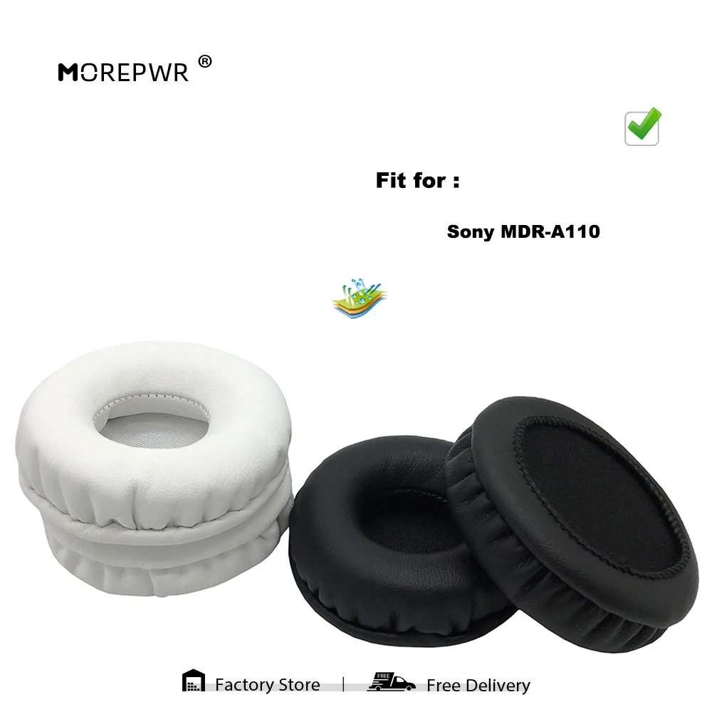 

Morepwr New Upgrade Replacement Ear Pads for Sony MDR-A110 Headset Parts Leather Cushion Velvet Earmuff Sleeve Cover