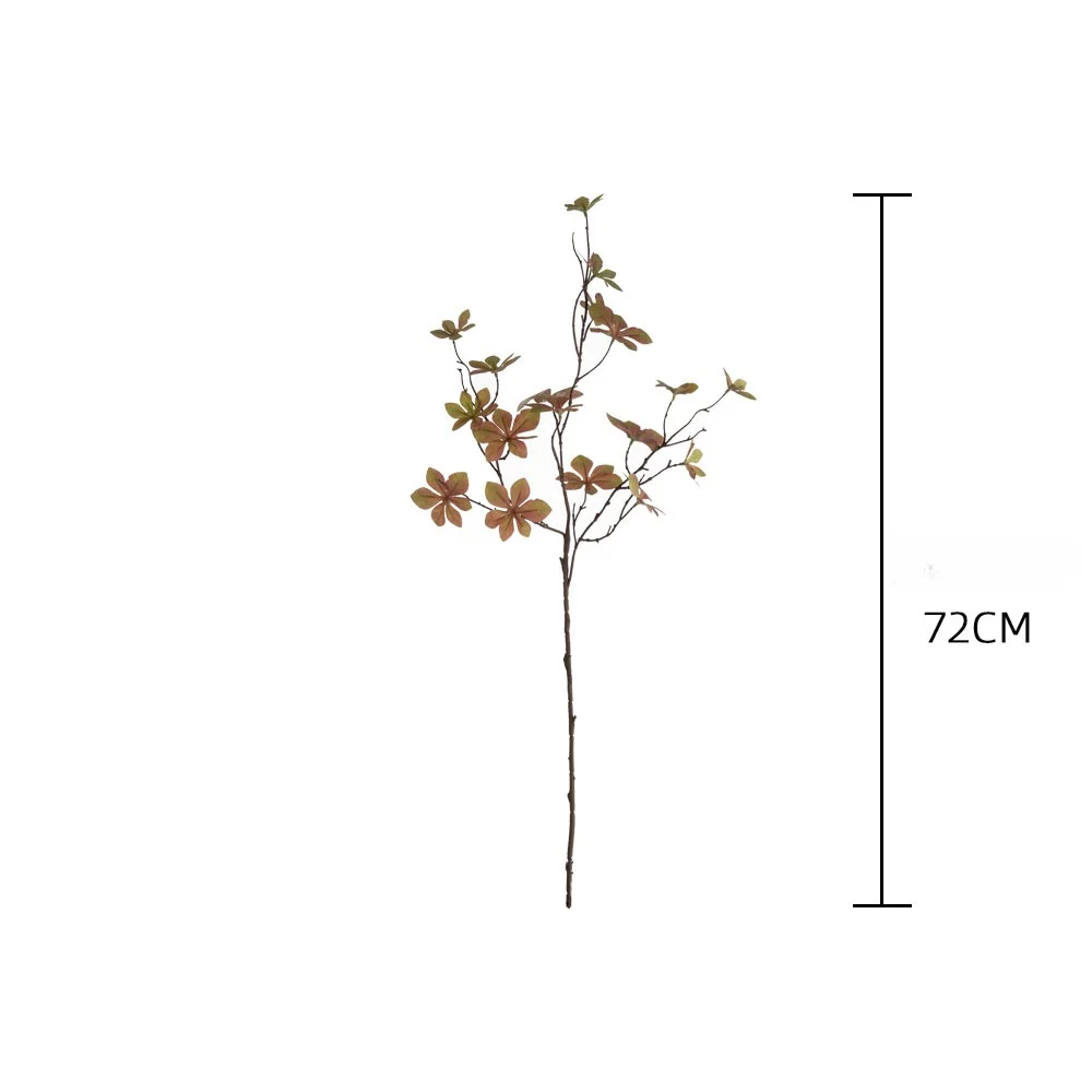 Artificial Plants Hawaiian Golden Dragon Leaf Simulation Flower Home Living Room Table Center Decor Wedding Layout Flowers