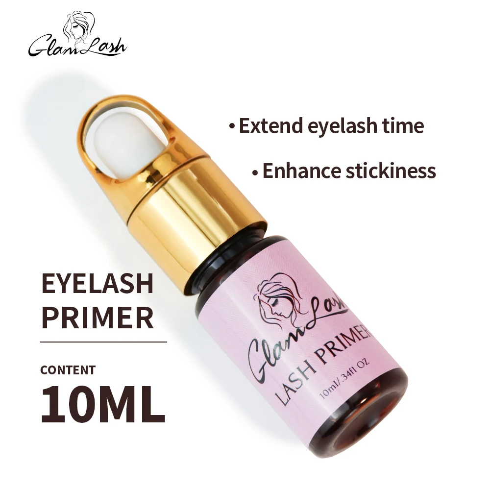 GLAMLASH 10ml Lash Extension Primer Super Bonder For Eyelash Extension Glue Cure Adhesive Bonding Eyelash Long Last Lash Bonder