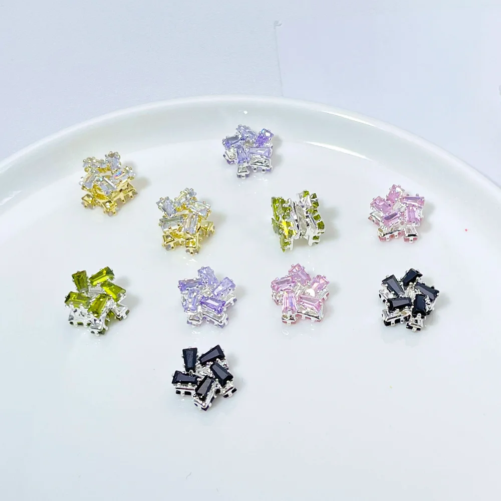 Cordial Design 50 Uds. Cuentas de cobre de 12*12MM/hechas a mano/hallazgos y componentes de joyería/efecto de diamantes de imitación/forma de flor/cuentas DIY # 18669