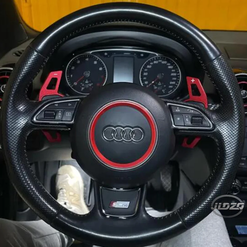 Für Audi A1 8X/A6 C7/Q3 8U/A7 2011-2018, A3 8V/A4 B8.5/A5/Q5 2012-2015 Auto-Lenkrad Schaltwippen DSG Erweiterungs-Aufkleber – Detail 3