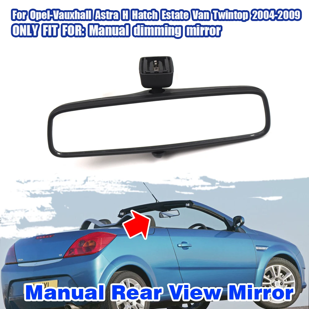 

1pcs Car Interior Rear View Mirror Replacement For Vauxhall / Opel Astra H/Corsa /Tigra / Signum 2003-2008, Vectra C 2002-2008