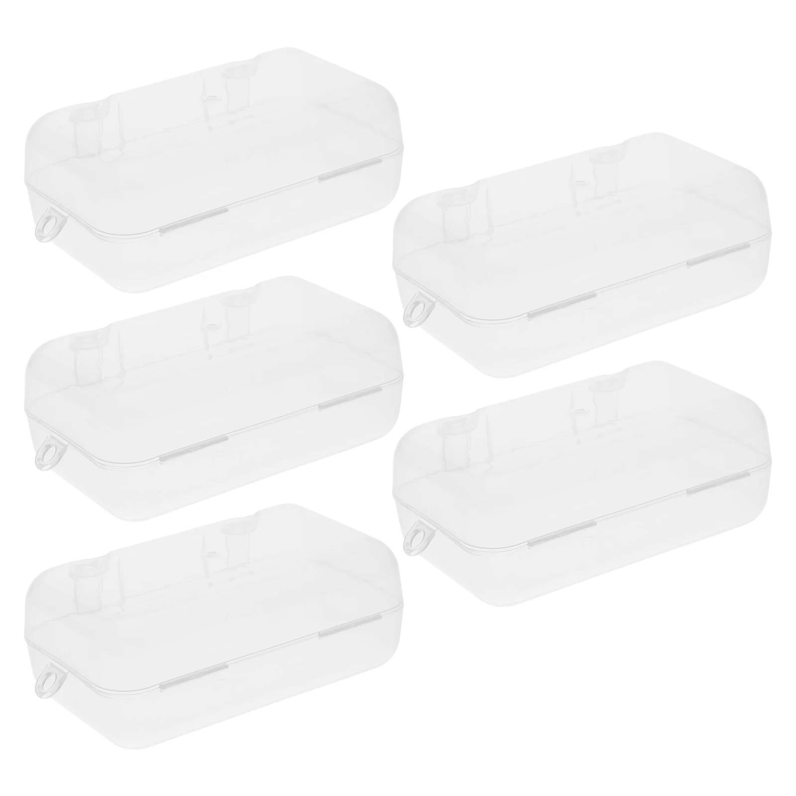 

5pcs Storage Box Molar Rod Teether Container Case Teeth Grinding Container Portable Baby Accessories Reusable