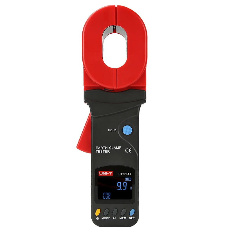 UNI-T UT276A+/278A+ Tester di terra a pinza; Strumento di misurazione della resistenza del circuito di terra con protezione contro i fulmini edifici