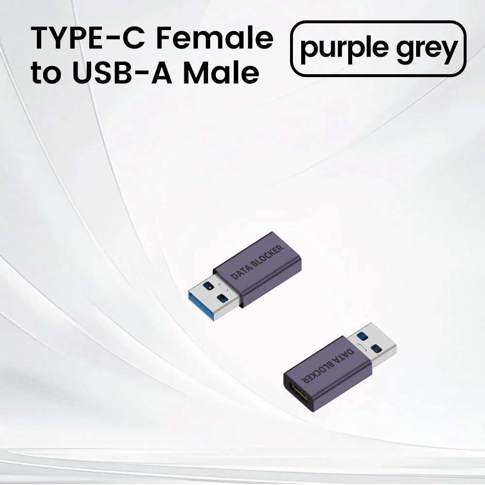 USB A/C male naar USB A/C Female Data Blocker Anti Hacking Charge Adapter Anti Privacy Lek converter voor laptop mobiele telefoons