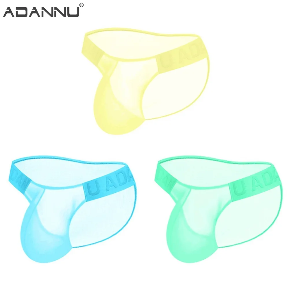 Briefs High Fork Men Sexy Underwear Transparent Brief Ultrathin Breathable Underpants Mens Fashion Sports Man Fashion Briefs