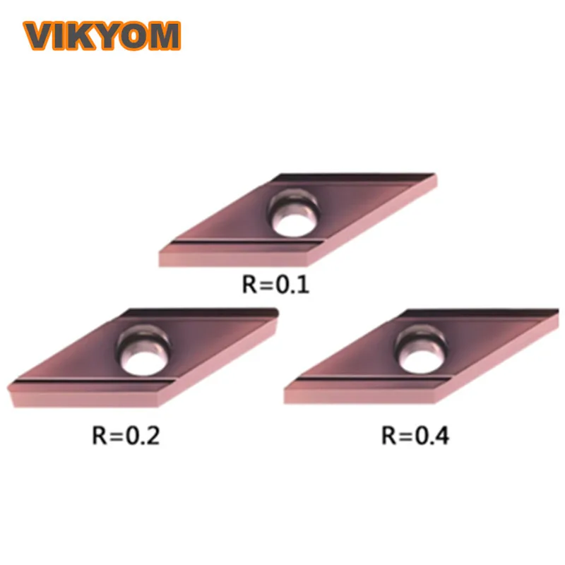 VBGT110302R-H Turning Tools Lathe Inserts Mini lathe CNC Carbide Inserts Boring Cutter Inserts Indexable Cut Blade Set