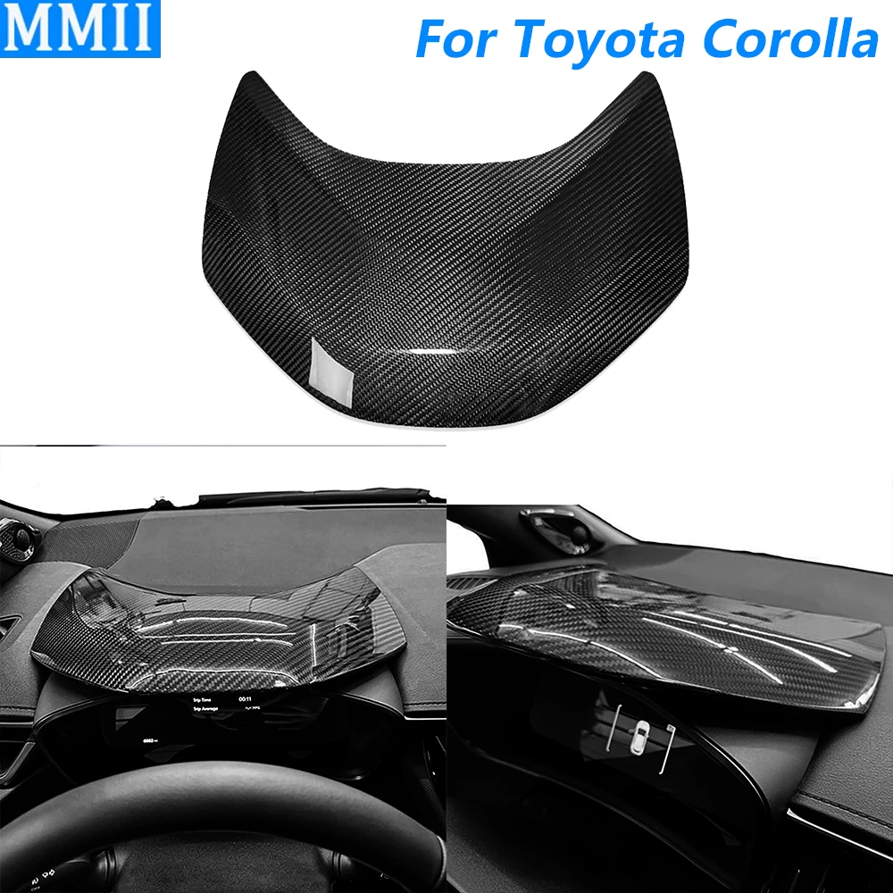 For Toyota Corolla GR 2023 2024 2025 Real Dry Carbon Fiber Dashboard Speedometer Upper Panel Cover Car Accessories Modification