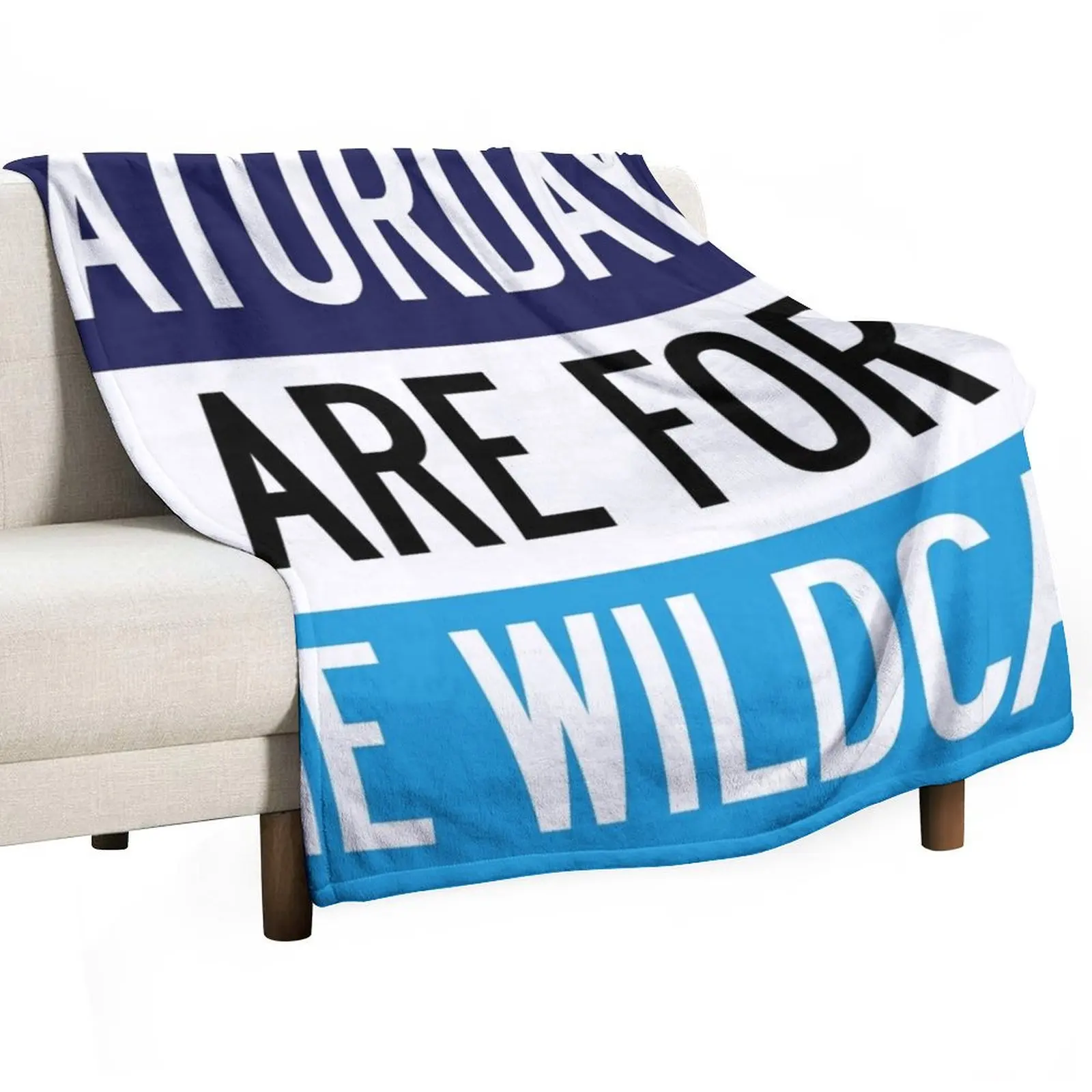 saturdays are for the wildcats Throw Blanket Plush Baby Tourist Multi-Purpose Blankets